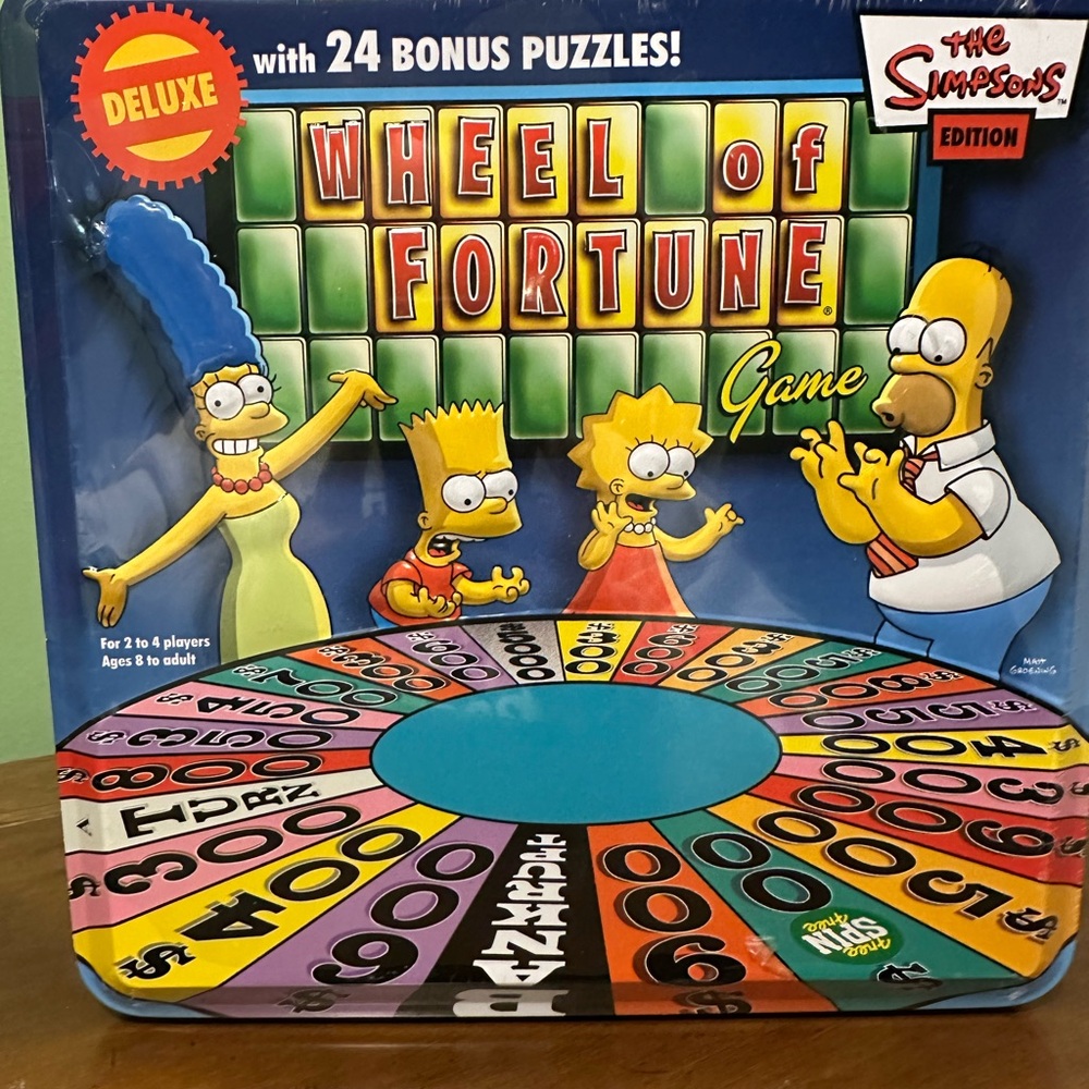 Edition Wheel of Fortune Game - Deluxe with 24 Bonus Puzzles